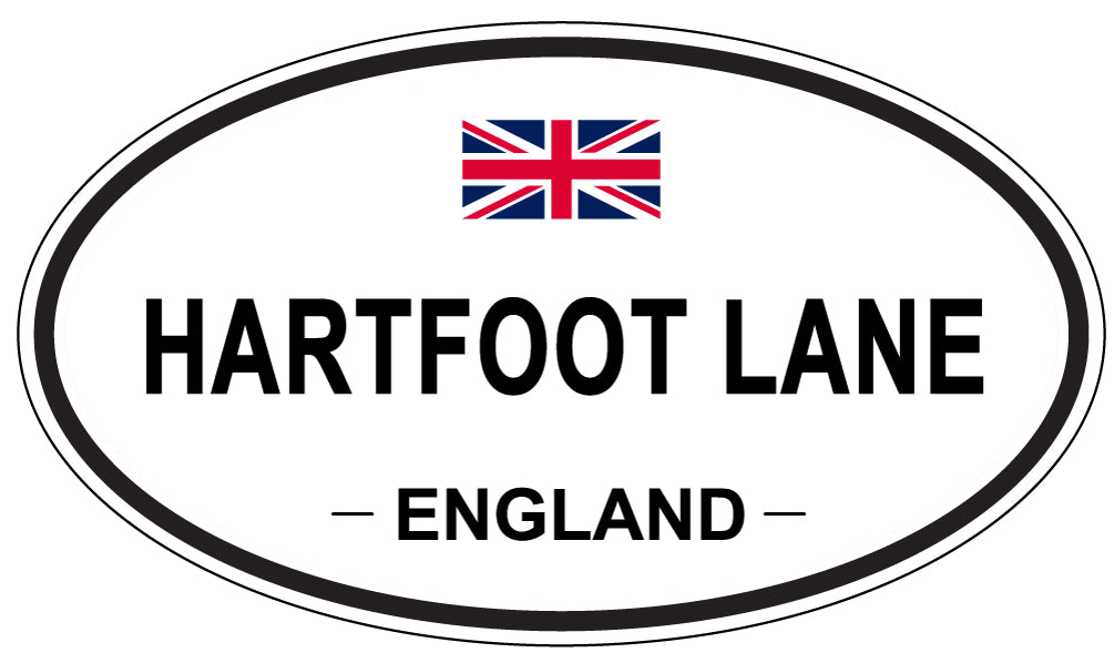 HARTFOOT LANE, England - Oval Magnet