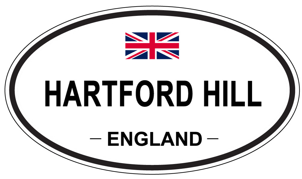 HARTFORD HILL, ENGLAND - Oval Sticker