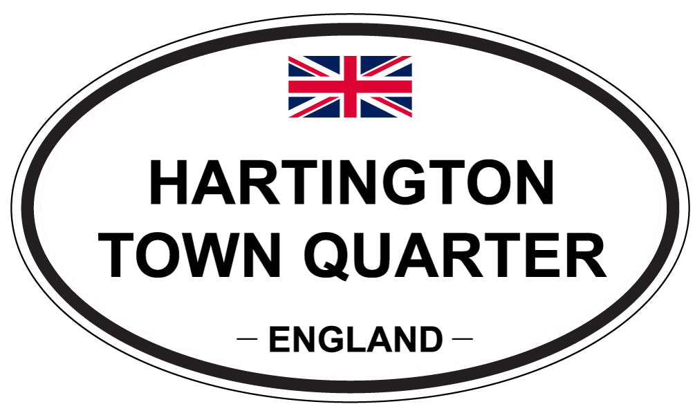 HARTINGTON TOWN QUARTER, England - Oval Magnet