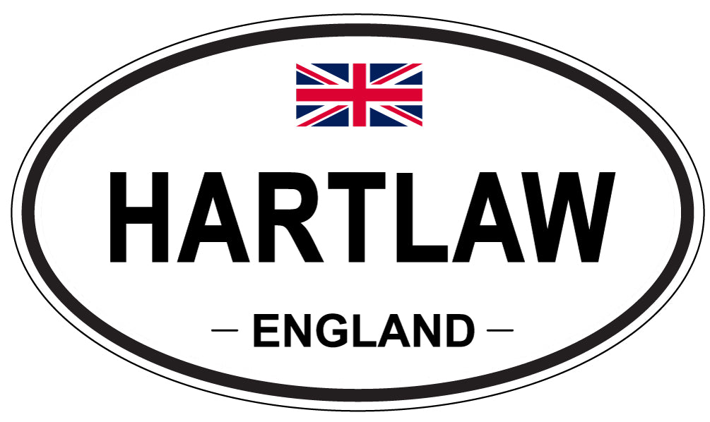HARTLAW, ENGLAND - Oval Sticker