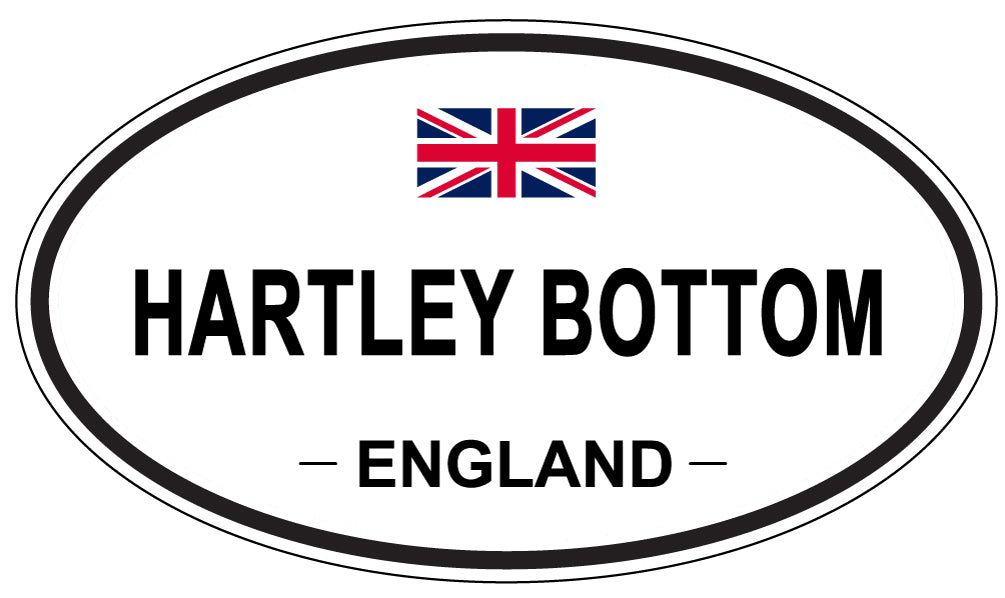 HARTLEY BOTTOM, ENGLAND - Oval Sticker