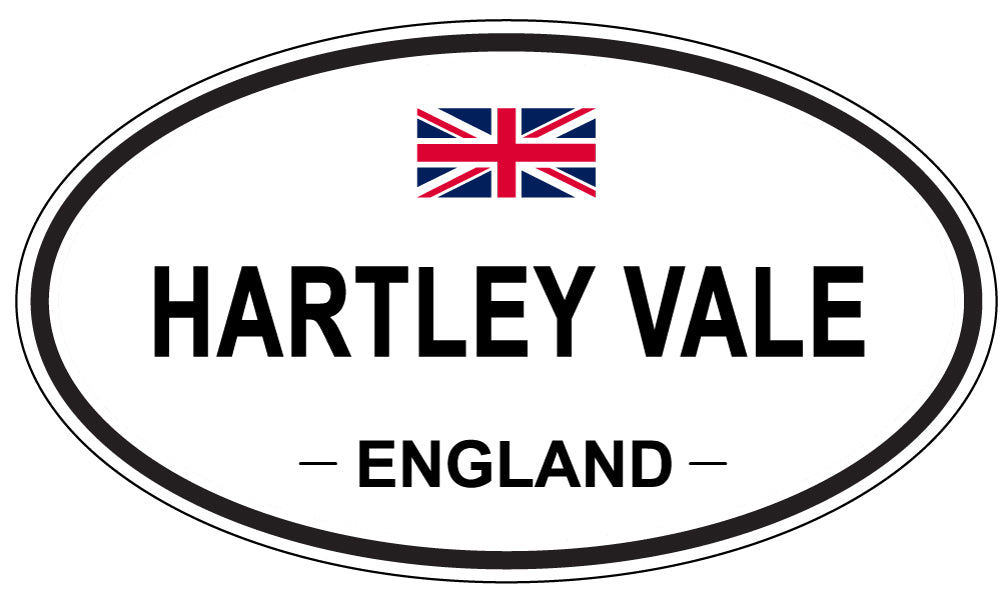 HARTLEY VALE, ENGLAND - Oval Sticker