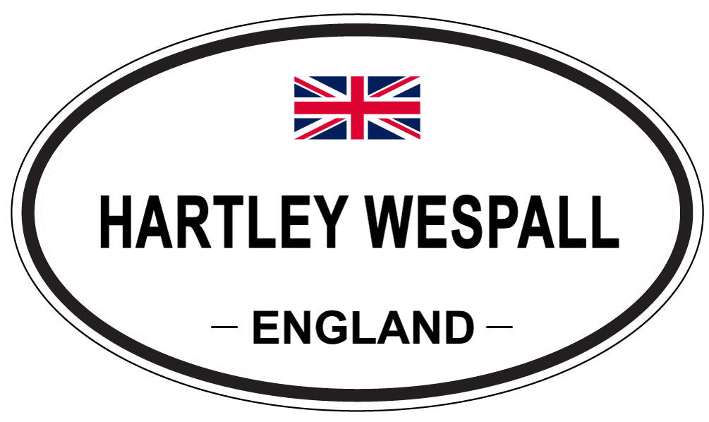 HARTLEY WESPALL, ENGLAND - Oval Sticker