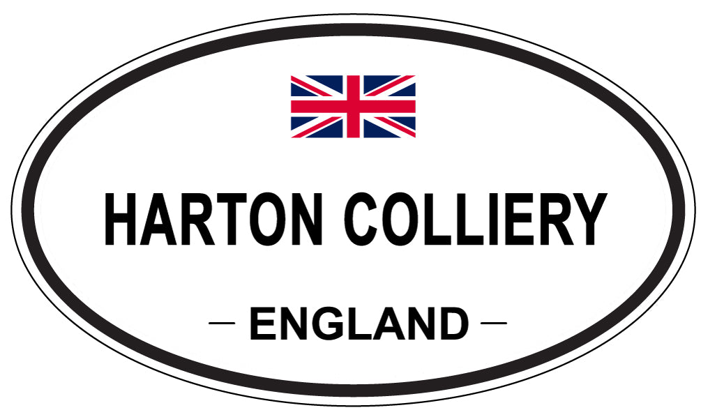 HARTON COLLIERY, ENGLAND - Oval Sticker