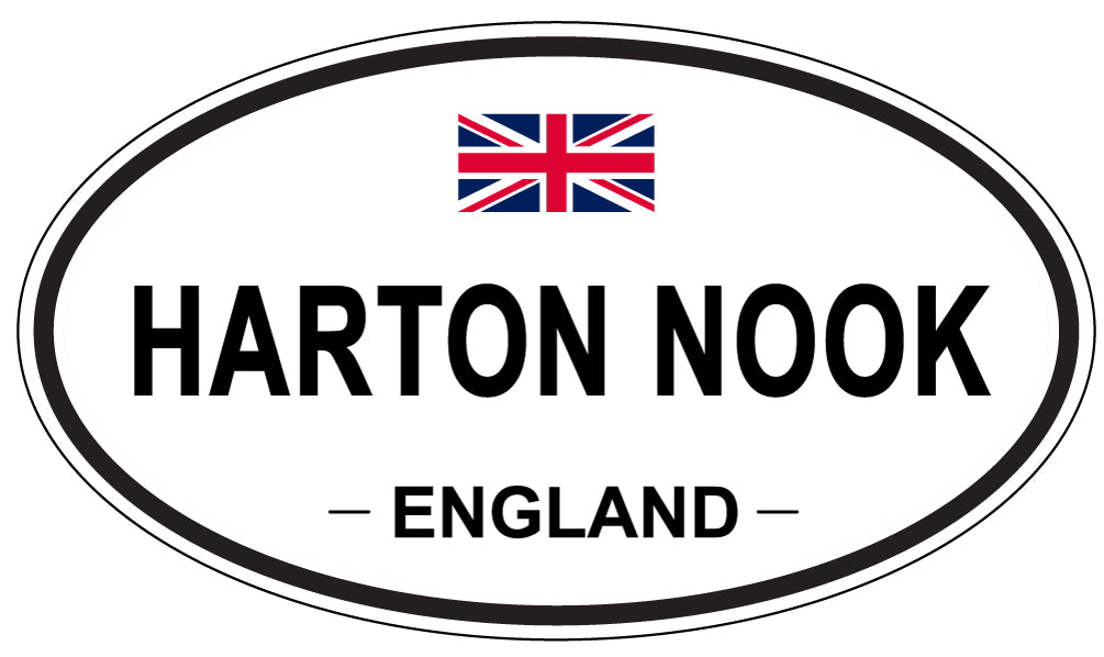 HARTON NOOK, ENGLAND - Oval Sticker