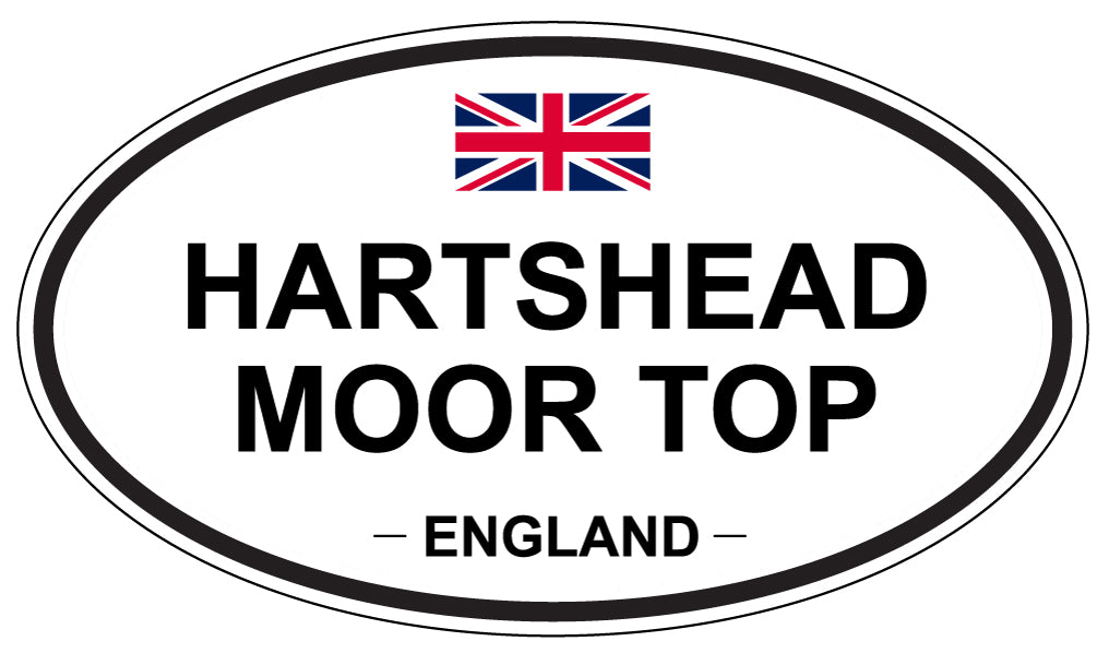 HARTSHEAD MOOR TOP, England - Oval Magnet