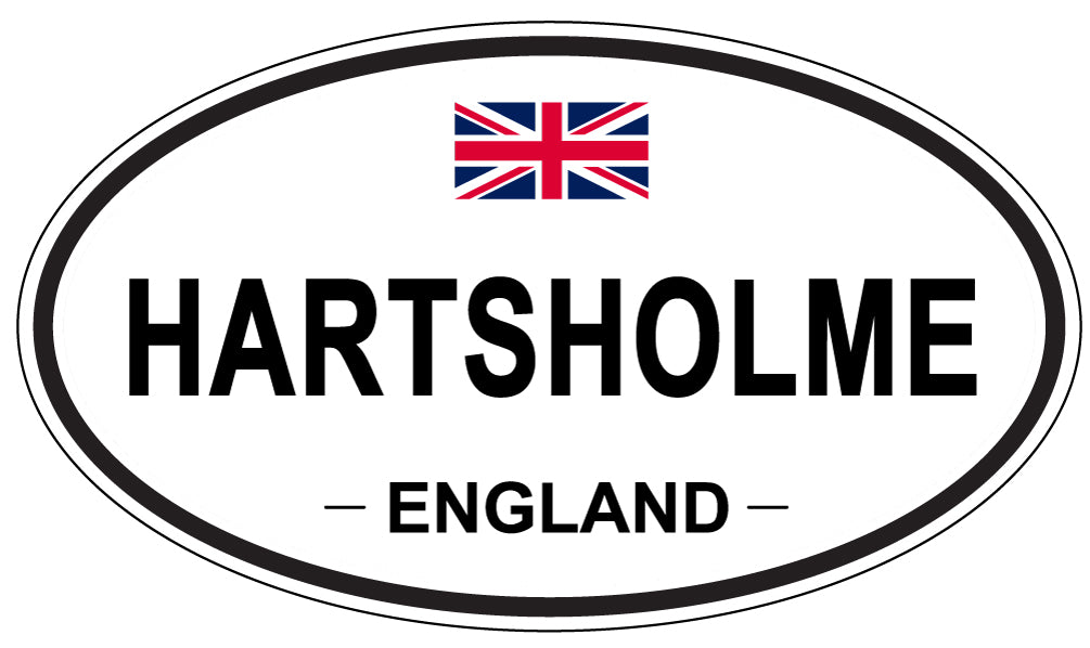 HARTSHOLME, ENGLAND - Oval Sticker