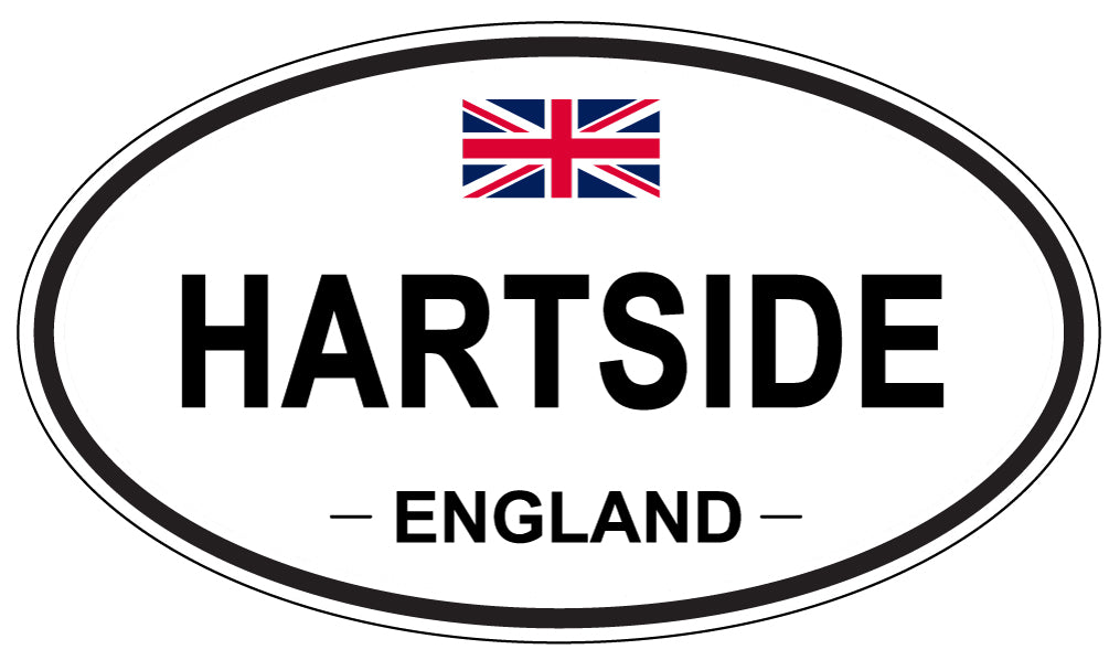 HARTSIDE, ENGLAND - Oval Sticker