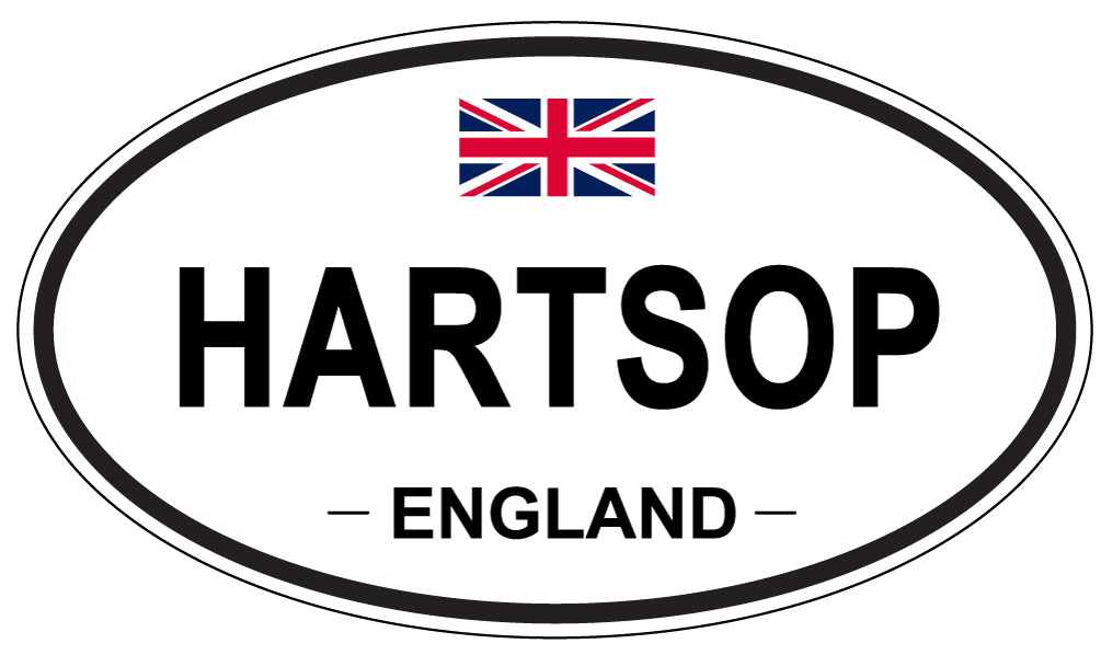 HARTSOP, England - Oval Magnet
