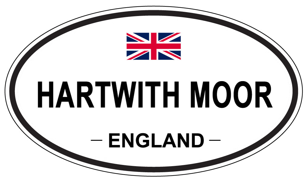 HARTWITH MOOR, ENGLAND - Oval Sticker