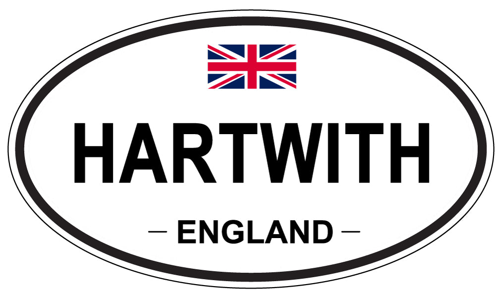 HARTWITH, ENGLAND - Oval Sticker