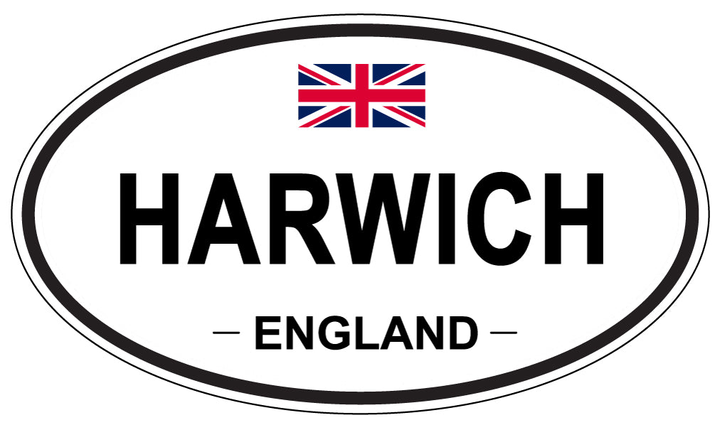 HARWICH, ENGLAND - Oval Sticker