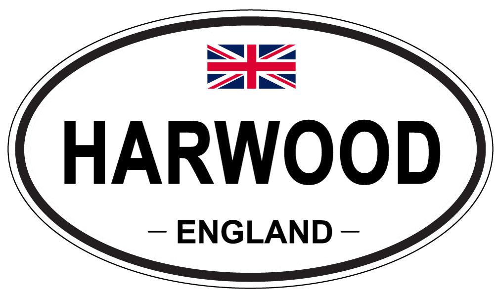 HARWOOD, ENGLAND - Oval Sticker