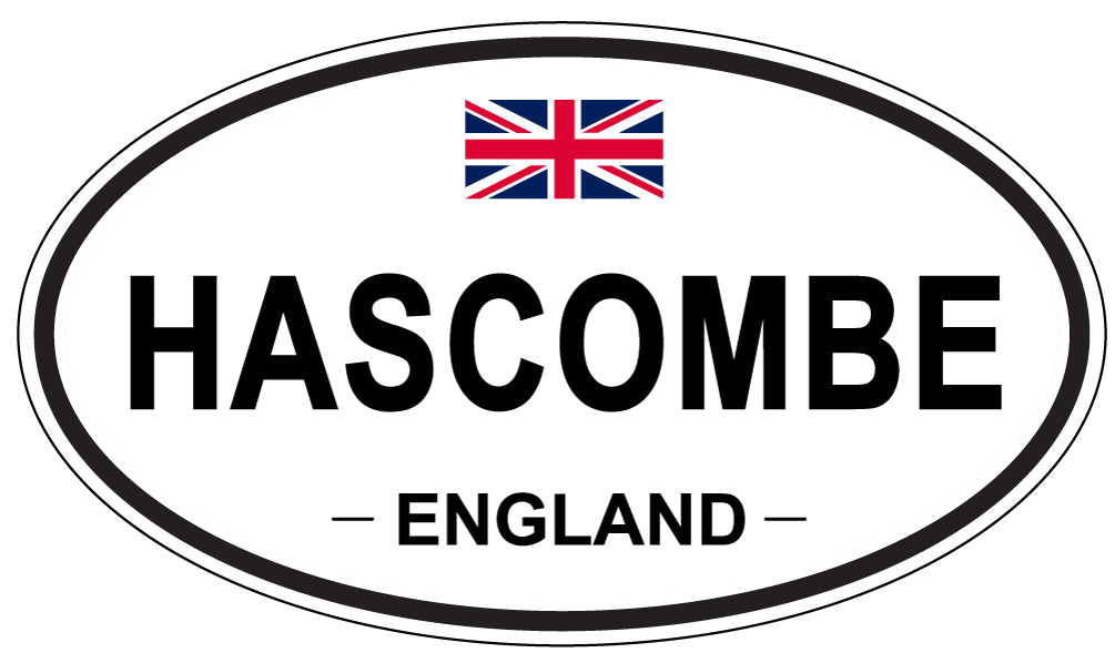 HASCOMBE, ENGLAND - Oval Sticker