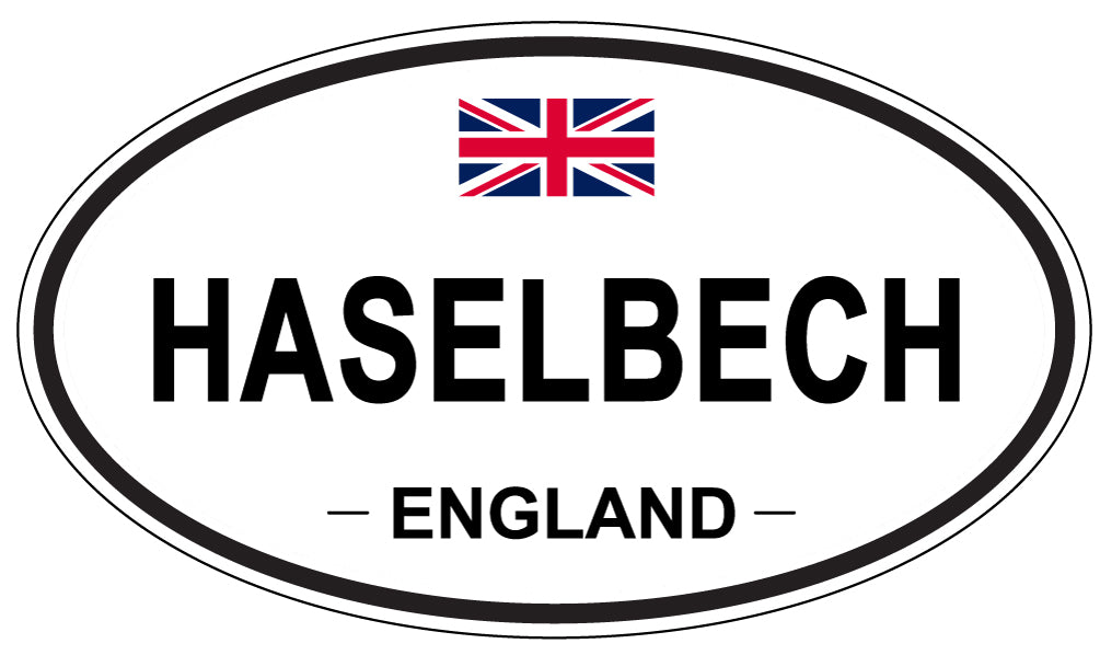 HASELBECH, ENGLAND - Oval Sticker