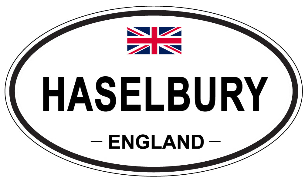 HASELBURY, ENGLAND - Oval Sticker