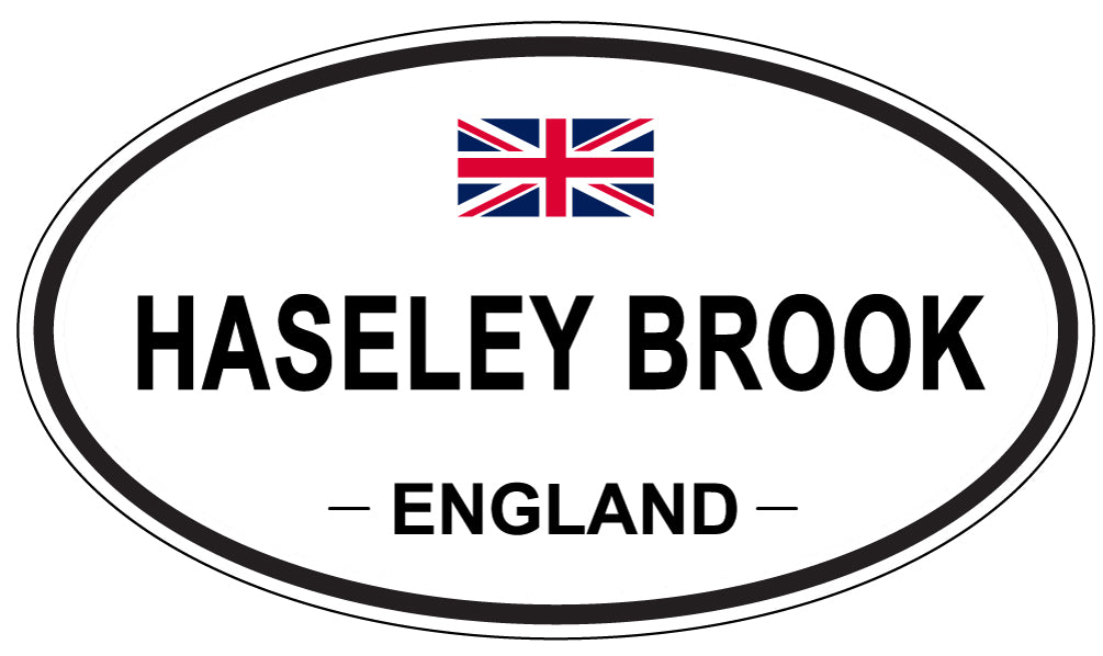 HASELEY BROOK, ENGLAND - Oval Sticker