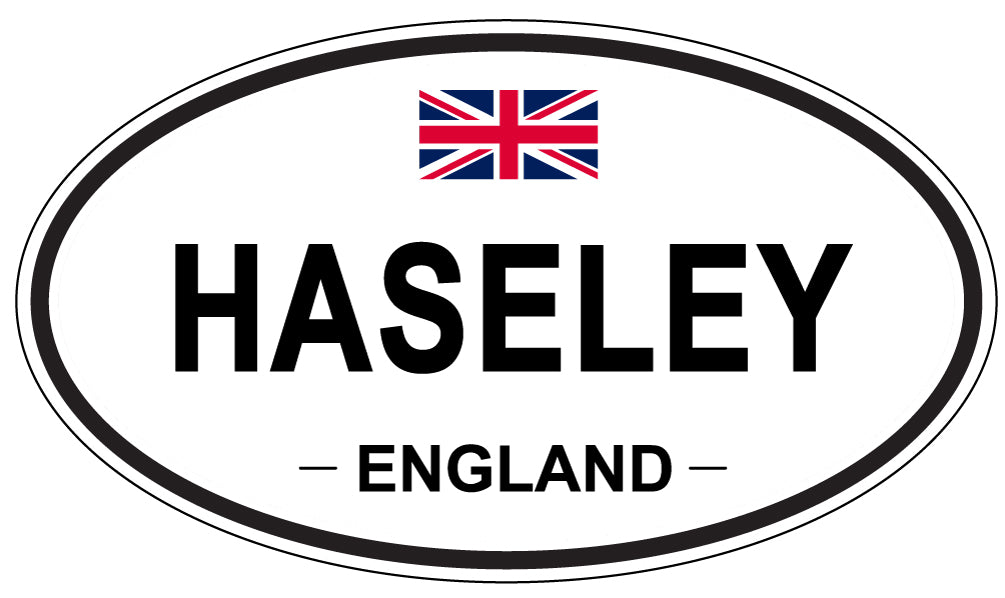 HASELEY, ENGLAND - Oval Sticker