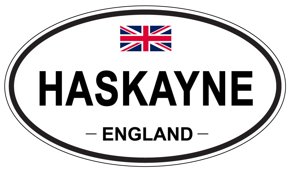 HASKAYNE, England - Oval Magnet