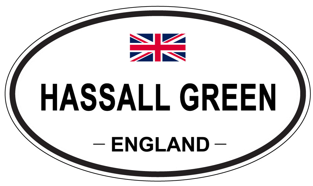 HASSALL GREEN, ENGLAND - Oval Sticker
