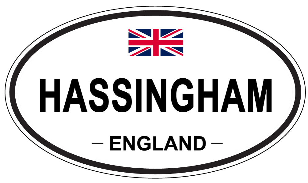 HASSINGHAM, ENGLAND - Oval Sticker