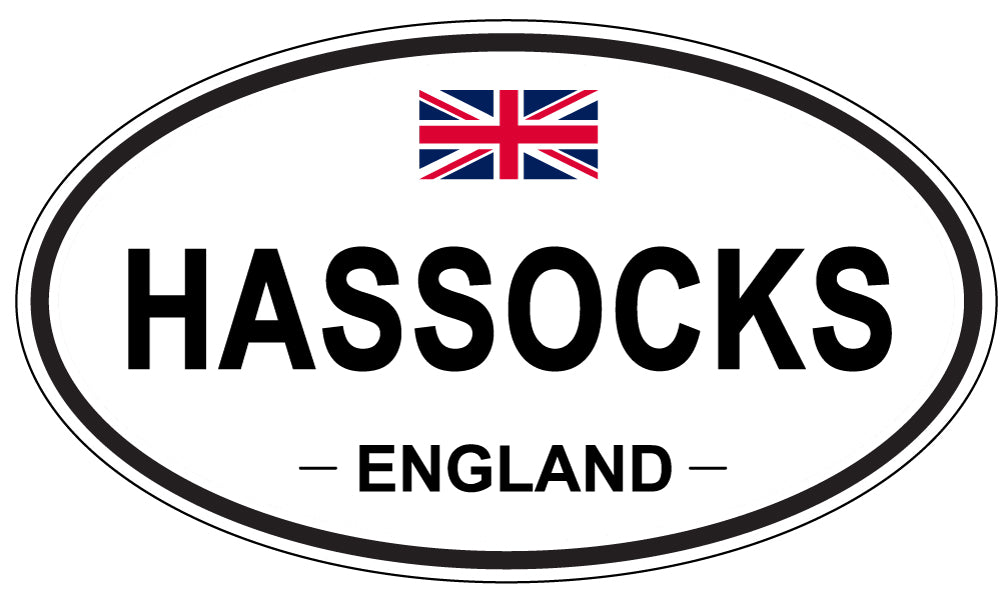 HASSOCKS, ENGLAND - Oval Sticker