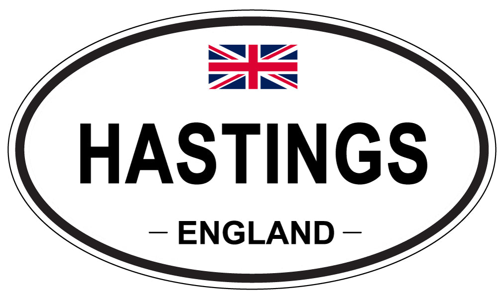HASTINGS, England - Oval Magnet