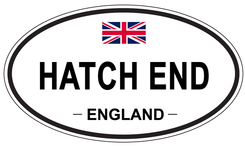 HATCH END, England - Oval Magnet