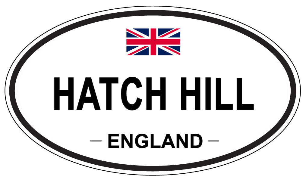 HATCH HILL, ENGLAND - Oval Sticker