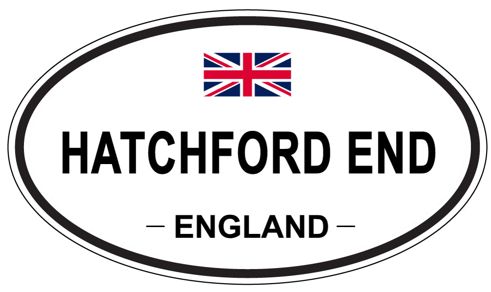 HATCHFORD END, ENGLAND - Oval Sticker