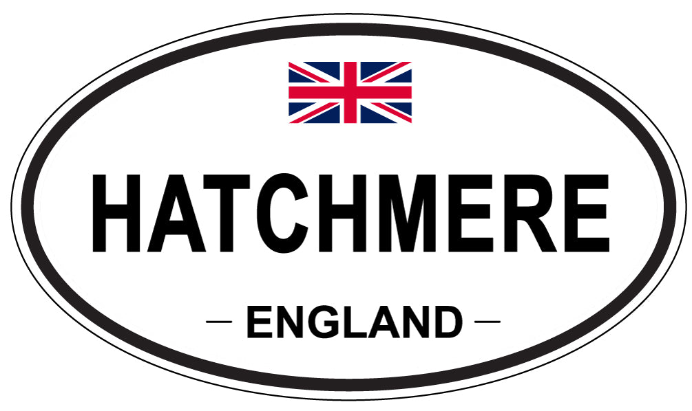 HATCHMERE, ENGLAND - Oval Sticker