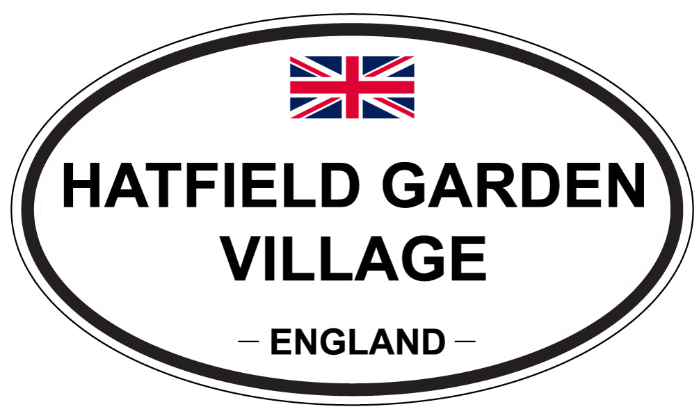 HATFIELD GARDEN VILLAGE, England - Oval Magnet
