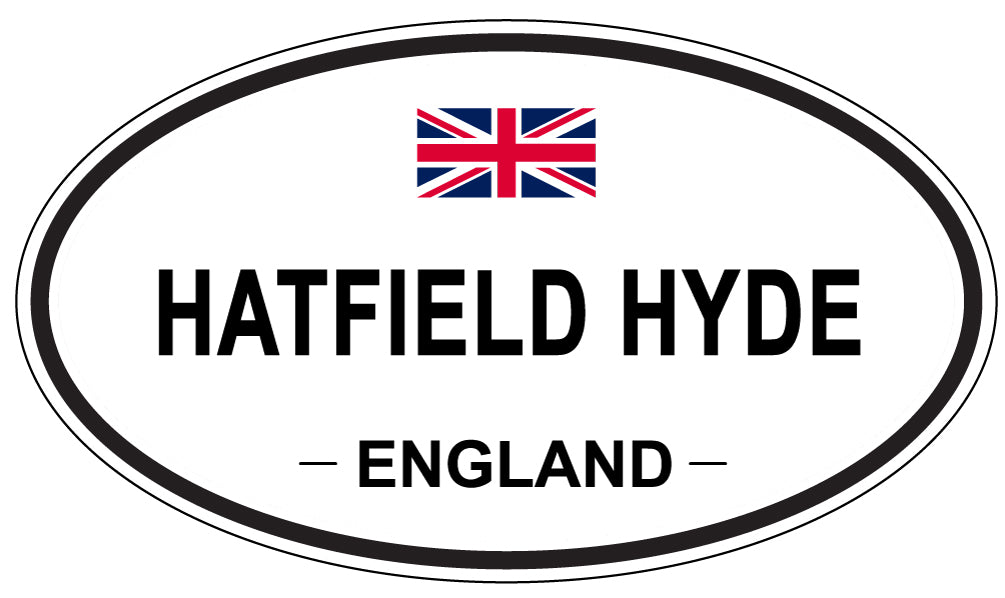 HATFIELD HYDE, ENGLAND - Oval Sticker