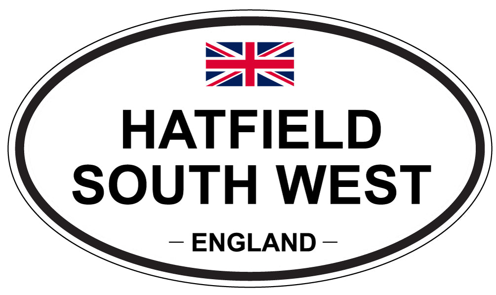 HATFIELD SOUTH WEST, ENGLAND - Oval Sticker