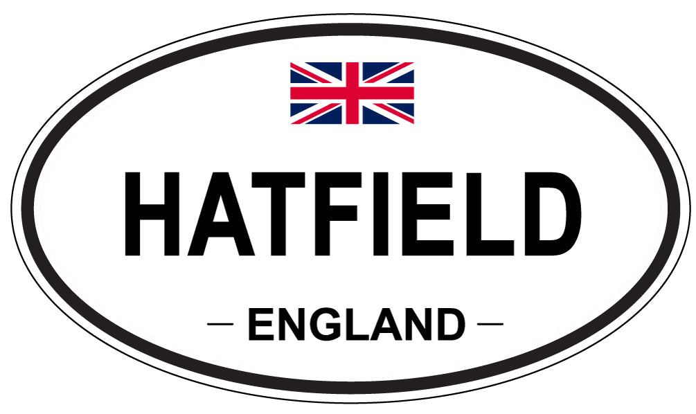 HATFIELD, ENGLAND - Oval Sticker