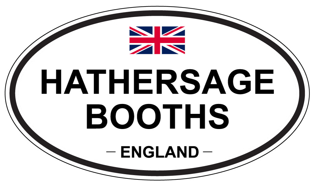 HATHERSAGE BOOTHS, ENGLAND - Oval Sticker