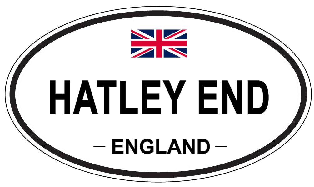 HATLEY END, ENGLAND - Oval Sticker