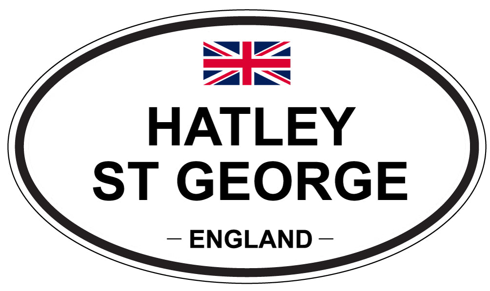 HATLEY ST GEORGE, England - Oval Magnet