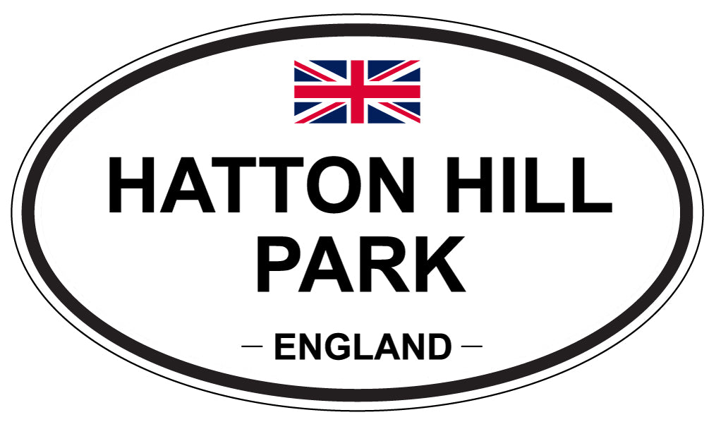 HATTON HILL PARK, ENGLAND - Oval Sticker