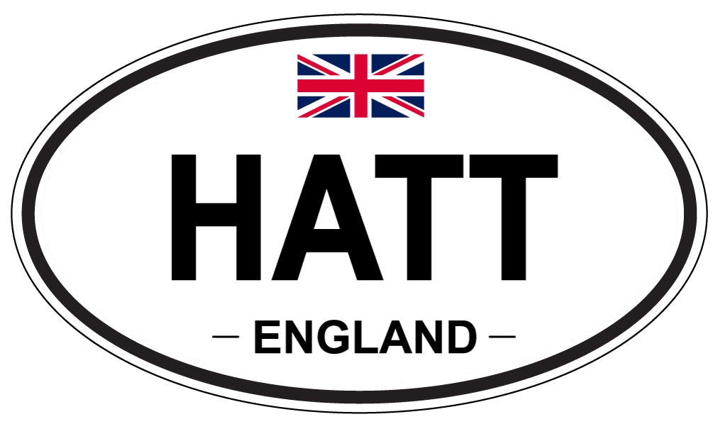 HATT, England - Oval Magnet
