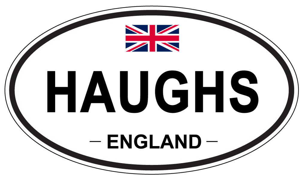 HAUGHS, England - Oval Magnet