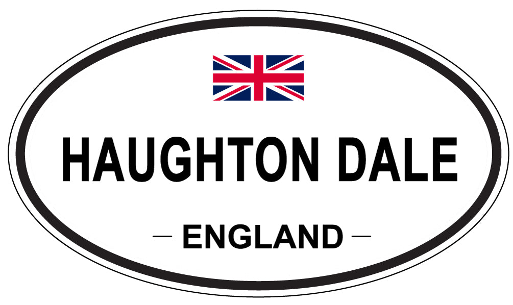 HAUGHTON DALE, ENGLAND - Oval Sticker