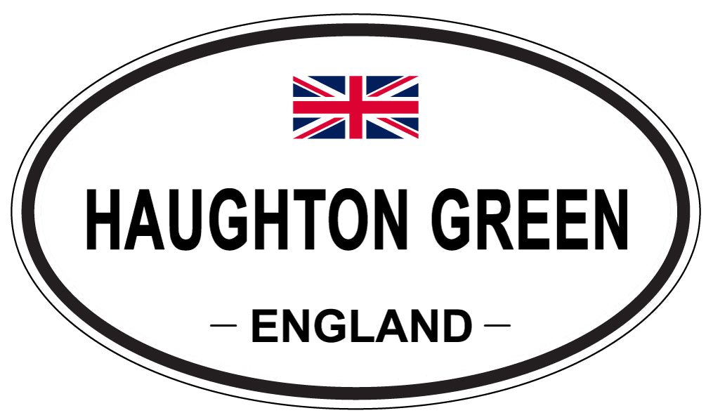 HAUGHTON GREEN, ENGLAND - Oval Sticker