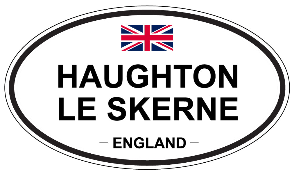 HAUGHTON LE SKERNE, ENGLAND - Oval Sticker