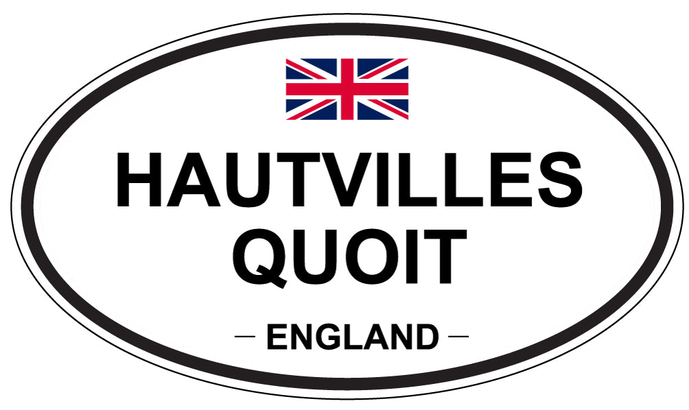 HAUTVILLES QUOIT, England - Oval Magnet
