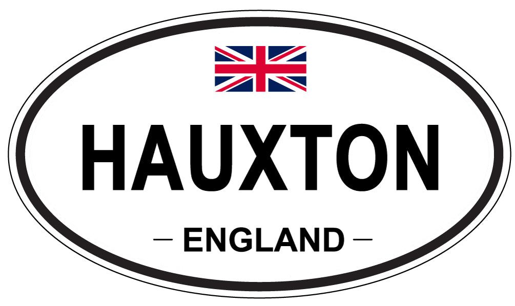 HAUXTON, ENGLAND - Oval Sticker