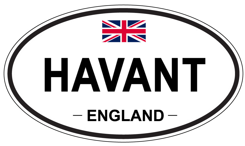 HAVANT, ENGLAND - Oval Sticker