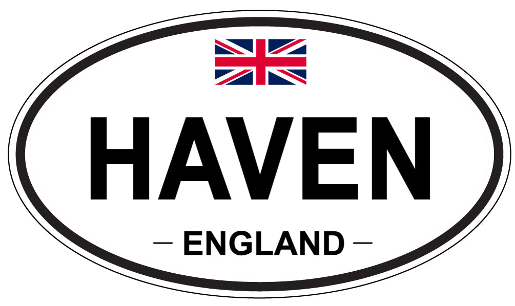 HAVEN, ENGLAND - Oval Sticker