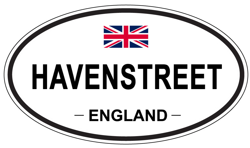 HAVENSTREET, ENGLAND - Oval Sticker