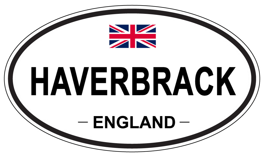 HAVERBRACK, ENGLAND - Oval Sticker